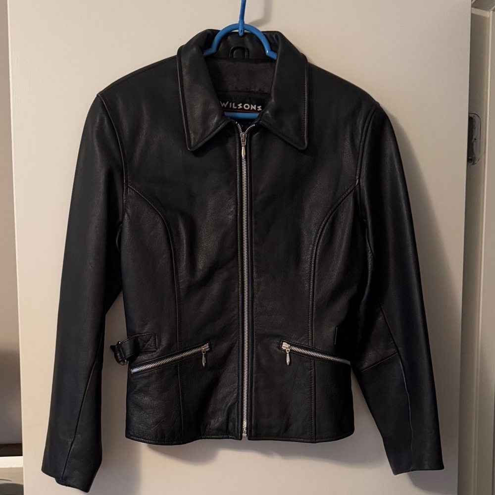 Wilson Women's Classic Black Leather Jacket